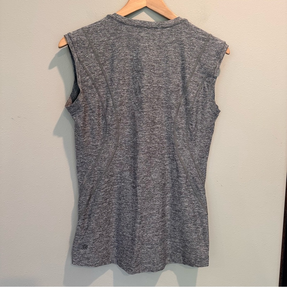 ATHLETA Pacifica Illume UPF Fitted Tank Heather Gray Swim Performance Active Gym - Picture 5 of 13